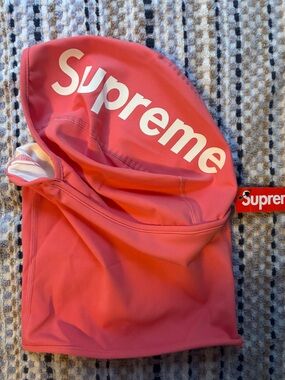 Supreme Coral Pink Hooded Heat Reactive Ski